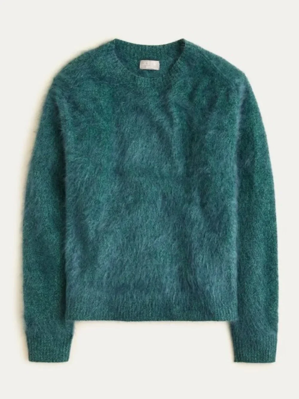 J. Crew Brushed cashmere marled relaxed crewneck sweater M